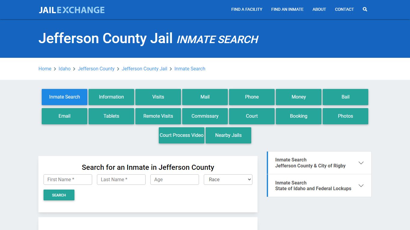 Jefferson County Jail, ID Inmate Search: Roster & Mugshots